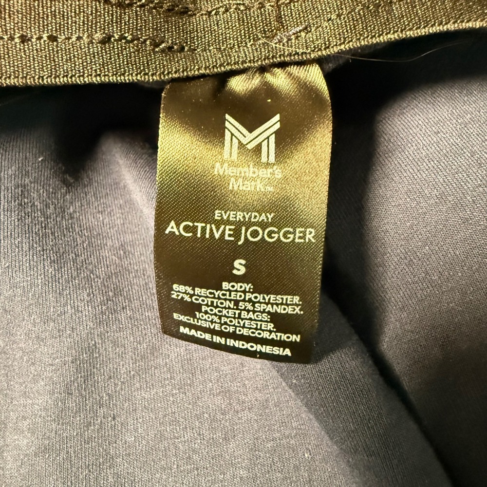Member's Mark Everyday Active Jogger Navy Blue Mens Small Stretch Sweatpants - Picture 2 of 6